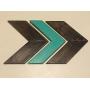 Decorative Wood Chevron Arrows (Customizable) - Set of 3 (Hangers included)