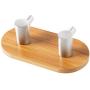 Liveday Bamboo Adhesive Hooks Wall Hangers Clothes Stainless Steel Hook Towel, Robe, Coat, Cloth, Hat, Keys, Bags, Home, Kitchen, Bathroom