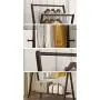 Coat Hangers Bamboo Coat Rack Clothes Stand, Garment Rack Handbag Hanger with Shoe and Laundry Storage Shelves, Ideal for Garage Foyer Office Closet -0223 (Color : 31.5inch)