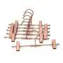 Koobay 20Pack 30CM Rose Gold Clothes Hangers with 2 Adjustable Clips Pants Hangers