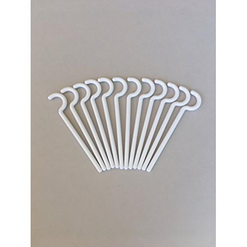 Alumahangers Round (12Pk) Alumahooks for Outdoor Rope Lighting. Solid Alumawood Non-Insulated patios. Hang Costco Lights or String Lighting Decorate Patio. No Screws, No Holes, No Problem