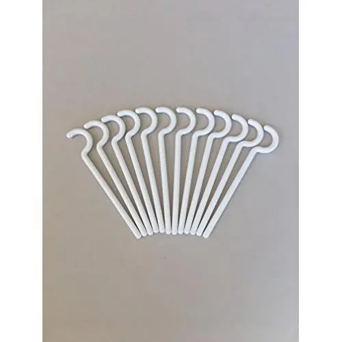 Alumahangers Round (12Pk) Alumahooks for Outdoor Rope Lighting. Solid Alumawood Non-Insulated patios. Hang Costco Lights or String Lighting Decorate Patio. No Screws, No Holes, No Problem