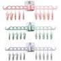 Practical Design Multifunctional Plastic Space Saver Saving Wonder Magic Hanger Clothes Closet Organize Hook 5pcs Color Random