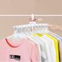 WZP Hanger Magic Multi-Function Hanger Wardrobe Storage Rack Artifact,Home Dormitory Folding Drying Rack More Storage Space/White/As Shown