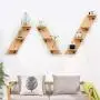 Cxjff Wall Coat Rack Clothes Hat Hanger Holder Hooks Shelf Wood Stoarge Creative Style, Log, 6 Styles Available (Color : 3right)