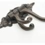 Sungmor 2-Pack Cast Iron 3-in-1 Flexible & Functional Swivel Wall Hook - Vintage Coat Hook Garden Planter Hanger - Heavy Duty Solid Metal Swing Hook - Clothes Hats Towels Bags Pots Tools Hanger
