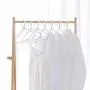 KYCPTNFJ 10PCS White Wide Shoulder Cloth Hanger PP Clothing & Wardrobe Storage Hangers Hanging Holder KYCPTNFJ 10PCS White Wide Shoulder Cloth Hanger PP Clothing & Wardrobe Storage Hangers Hanging Holder