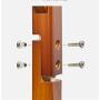 TD Racks Simple Bedroom Coat Rack Solid Wood Hangers Landing Clothes Rack Household Simple Bag Rack (Color : Brown)