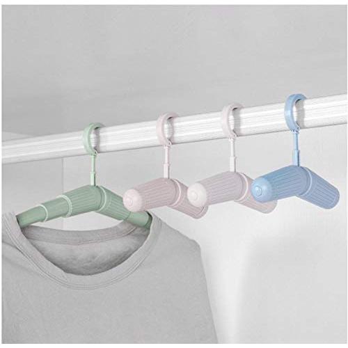 10pcs Random Color Non-Slip Telescopic Hanger Clothes Rack Hangers for Trousers Wedding Hanger