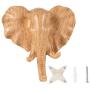 SOPRETY Animal Shaped Coat Hooks Elephant Deer Head Hooks 2pcs Wall Mounted Creative Hanger Decoration 3D Wall Hooks for Keys, Bags, Clothes, Towel, Living Room, Bedroom, Bathroom, Wood Grain SOPRETY Animal Shaped Coat Hooks Elephant Deer Head Hooks 2pcs Wall Mounted Creative Hanger Decoration 3D Wall Hooks for Keys, Bags, Clothes, Towel, Living Room, Bedroom, Bathroom, Wood Grain