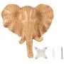 SOPRETY Animal Shaped Coat Hooks Elephant Deer Head Hooks 2pcs Wall Mounted Creative Hanger Decoration 3D Wall Hooks for Keys, Bags, Clothes, Towel, Living Room, Bedroom, Bathroom, Wood Grain SOPRETY Animal Shaped Coat Hooks Elephant Deer Head Hooks 2pcs Wall Mounted Creative Hanger Decoration 3D Wall Hooks for Keys, Bags, Clothes, Towel, Living Room, Bedroom, Bathroom, Wood Grain
