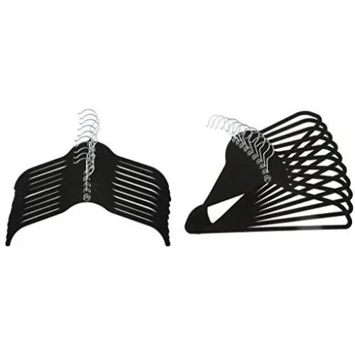 Joy Mangano 24 Pk Suit/Shirt Huggable Hangers, Black, Red, Grey Joy Mangano 24 Pk Suit/Shirt Huggable Hangers, Black, Red, Grey