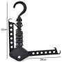 Faithtur Magic Clothes Hanger Closet Organizer Multi-Functional Space Saving Foldable Drying Rack for Clothing (1, Black) Faithtur Magic Clothes Hanger Closet Organizer Multi-Functional Space Saving Foldable Drying Rack for Clothing (1, Black)