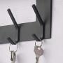 Dseap Over The Door Hook Hanger, Over The Door Towel Rack, for Coat Clothes Hat Towel Bathroom, Black