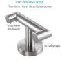 Bathroom Double Hook, Angle Simple SUS304 Stainless Steel Bath Towel Holder, Coat Purse Hanger, Hand Towel Rack, Double Robe Towel Hook for Wall, Brushed Steel