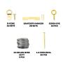 Picture Hanging Kit - Premium 300+ Piece Assortment with Picture Hangers, Hooks, Nails, Wires, Sawtooth Hangers, D Rings, Screw Eyes and Hardware for Hanging Frames