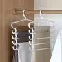 HJYPYJ Magic Hanger,Multi-Layer Multi-Functional Hanger Pants,Plastic Seamless Storage Artifact,Space-Saving Hanger Organizer Not Easy to Fall Off/White / 37.5x33.5cm HJYPYJ Magic Hanger,Multi-Layer Multi-Functional Hanger Pants,Plastic Seamless Storage Artifact,Space-Saving Hanger Organizer Not Easy to Fall Off/White / 37.5x33.5cm