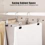 SAVICOS Pants Hangers - 20 PCS Skirt Hangers Pants Hanger with Clips Metal Pant Hangers Space Saving for Pants Skirts Clothes