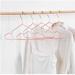 10Pcs T Shape Steel Wire Hangers for Clothes Storage Rack Anti-Skid Adult Coat Hanger Wardrobe Organizer Holder 40cm Random Color