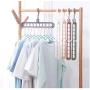 10pcs Random Color Multi-Port Support Circle Clothes Hanger Clothes Drying Racks Multifunction Plastic Scarf Clothes Hanger Hangers Storage Rack
