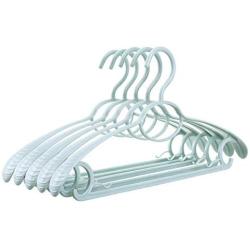 SAASNY Standard Hangers,40 Pack Blue 41cm Plastic All Purpose Coat Clothes Garment Trouser Skirt Bar Broad Shoulder Hangers,Strong Standard Hangers with Non-Slip Durable