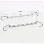 10PCS Eco-Friendly Metal Space Saving Hanger for Clothes Kids Hangers Multi-Functional Closet Folding Clothing Hanger