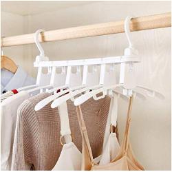 2pcs Color Random Foldable Clothes Cloth Hanger Dryer Drying Clothing Rack Hangers for Tumble Hanging Laundry Stand Telescopic