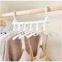 2pcs Color Random Foldable Clothes Cloth Hanger Dryer Drying Clothing Rack Hangers for Tumble Hanging Laundry Stand Telescopic
