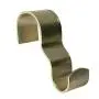 Molding Hooks - 10 Pack - Picture Rail Hangers - Brass Plated Steel - Picture Rail Hooks Wide