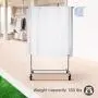 Simple Trending Clothing Garment Rack with Wheels, Extendable & Collapsible, Capacity 150 lbs, Chrome Simple Trending Clothing Garment Rack with Wheels, Extendable & Collapsible, Capacity 150 lbs, Chrome