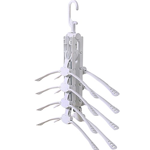 Outgeek Clothes Hanger, Multifunctional Foldable Space Saving Creative Hangers Portable Travel Hanger