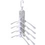 Outgeek Clothes Hanger, Multifunctional Foldable Space Saving Creative Hangers Portable Travel Hanger