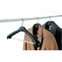 KYCPTNFJ Extra Black Plastic Clothes/Coats Hanger for Man, 47cm 5 Pieces