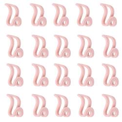 ICYANG Mini Plastic Cascading Hanger Hooks, 20 Pcs Hanger Connection Hook for Stack Clothes, Closet Space Saving Connectors
