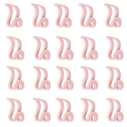 ICYANG Mini Plastic Cascading Hanger Hooks, 20 Pcs Hanger Connection Hook for Stack Clothes, Closet Space Saving Connectors
