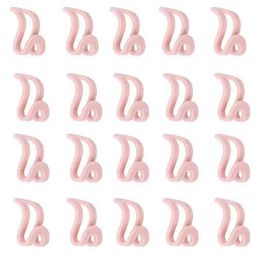 ICYANG Mini Plastic Cascading Hanger Hooks, 20 Pcs Hanger Connection Hook for Stack Clothes, Closet Space Saving Connectors
