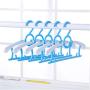 Sock Rack - Home Storage Organization Clothes Hanger Drying Rack Plastic Scarf Travel Hanging Organizer - Clothesline Hanger Rack Trouser Horse Laundry Rack Clothesline Rope Dual Dryer Dry So