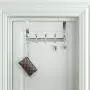 Dseap Over The Door Hook Hanger, Heavy Duty Over The Door Towel Rack Coat Rack for Clothes Hat Towel, Chromed