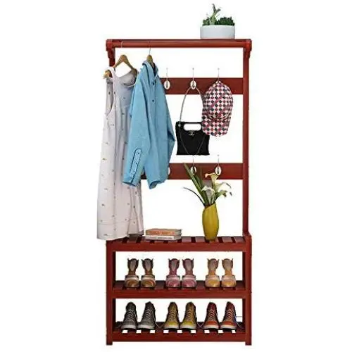 Yuwen Pared Percha para La Wieszaki Kleerhanger Colgador Ropa Appendiabiti Wood Cintre Wieszak Cabide Perchero De Pie Clothes Hanger