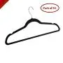 TSR Clothing Hanger Organizer Pack of 50 Plastic Metal Hangers for Clothes and Accessories Regular Size Hangers Finish Black with Silver Top Metal Finish and E- Book TSR Clothing Hanger Organizer Pack of 50 Plastic Metal Hangers for Clothes and Accessories Regular Size Hangers Finish Black with Silver Top Metal Finish and E- Book