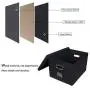 ATBAY File Storage Boxes Collapsible Large Capacity Office File Organizer for Letter/Legal Size Hanging File Folder Box, Black 2Pack ATBAY File Storage Boxes Collapsible Large Capacity Office File Organizer for Letter/Legal Size Hanging File Folder Box, Black 2Pack