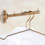 GGYDD Wall Mounted Clothes Drying Rack, Retractable Fold Hanger Rack Metal Coat Hooks Vintage Furnishing Coat Rack-a 30cm(12inch)