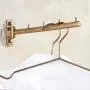 GGYDD Wall Mounted Clothes Drying Rack, Retractable Fold Hanger Rack Metal Coat Hooks Vintage Furnishing Coat Rack-a 30cm(12inch)