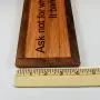 Ask not for whom the Dog barks, it barks for thee. Dog Sign, Animal Lover Gift, Dog Decor, Saw-tooth Hanger Installed, Dog House Decor, Laser Engraved Great Quality, Oil Finish