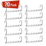 Pretigo Space Saving Hangers 20 Pack Wonder Clothes Hangers Stainless Steel Magic Hanger Cascading Hanger Space Saving Closet Organizer Hanger Silver