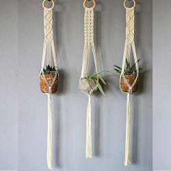 Macrame Plant Hanger || 100% Cotton Handmade || 39"-47" length