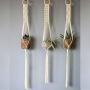 Macrame Plant Hanger || 100% Cotton Handmade || 39"-47" length