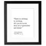 Sit Down at a Typewriter and Bleed Ernest Hemingway, Author Signature Literary Quote Print. Fine Art Paper, Laminated, Framed, or Canvas with Hanger. Multiple Sizes for Home, Office, or School.