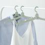 lzndeal Folding Travel Clothes Hangers PP Adjustable Shoulder Clothes Rack for Adult Children
