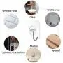 Mocy Adhesive Hooks Wall Hooks, 24 Pack Clear Hooks Strong Sticky Plastic Rotating Wall Hangers, 30lb(Max) Reusable Heavy Duty Thickening Wall Hook for Kitchen Towel Bath Mocy Adhesive Hooks Wall Hooks, 24 Pack Clear Hooks Strong Sticky Plastic Rotating Wall Hangers, 30lb(Max) Reusable Heavy Duty Thickening Wall Hook for Kitchen Towel Bath